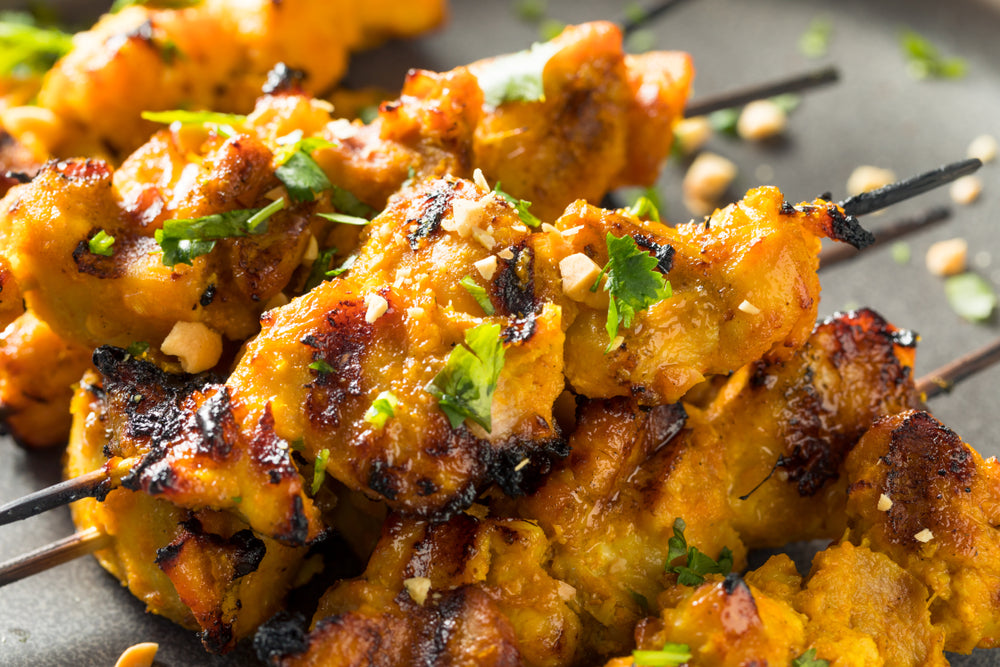 Thai-style Chicken Satay Skewers